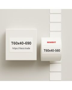 NIIMBOT Eтикетна ролка Т60*40 - 690 бр. Бели етикети