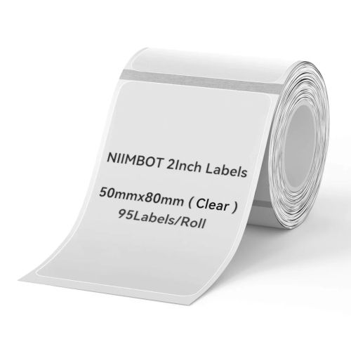 Niimbot T50*80 прозрачни етикети - 95 бр. в ролка