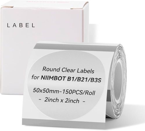 Niimbot T50*50 прозрачни етикети - 150 бр. в ролка