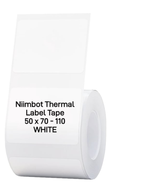 Niimbot T50*70 бели етикети - 110 бр. в ролка