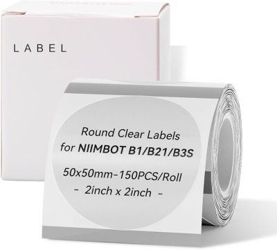 Niimbot T50*50 прозрачни етикети - 150 бр. в ролка