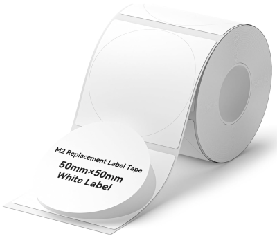 NIIMBOT T50x50 бели кръгли етикети (150 бр.)